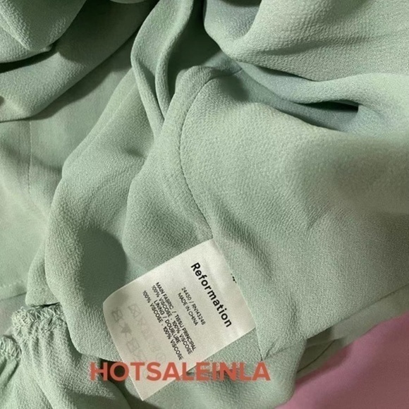 Reformation Nikita Dress in Celadon *NEW* - Picture 7 of 7